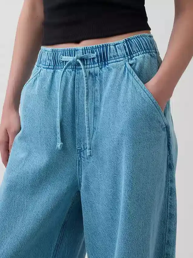 Orta Bel, Ultra Yumuşak, Rahat Horseshoe Jean'ler