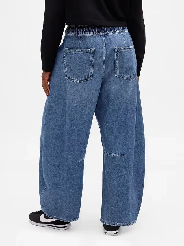 Orta Bel, Ultra Yumuşak, Rahat Horseshoe Jean'ler