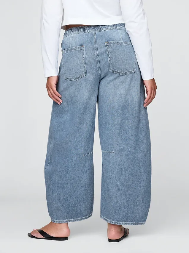 Orta Bel, Ultra Yumuşak, Rahat Horseshoe Jean'ler