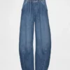 Orta Bel, Ultra Yumuşak, Rahat Horseshoe Jean'ler
