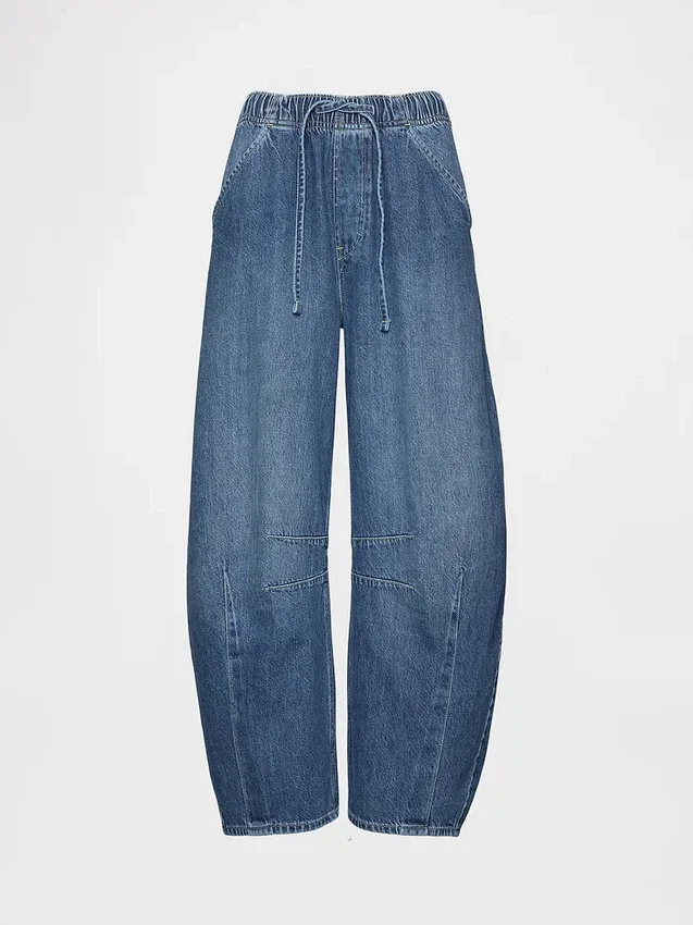 Orta Bel, Ultra Yumuşak, Rahat Horseshoe Jean'ler
