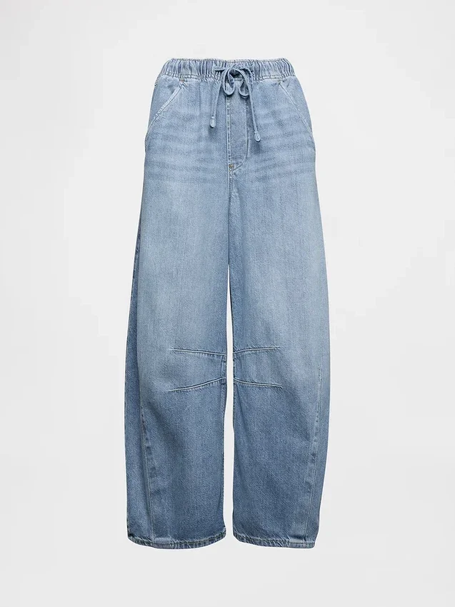 Orta Bel, Ultra Yumuşak, Rahat Horseshoe Jean'ler
