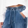 Orta Bel, Ultra Yumuşak, Rahat Horseshoe Jean'ler