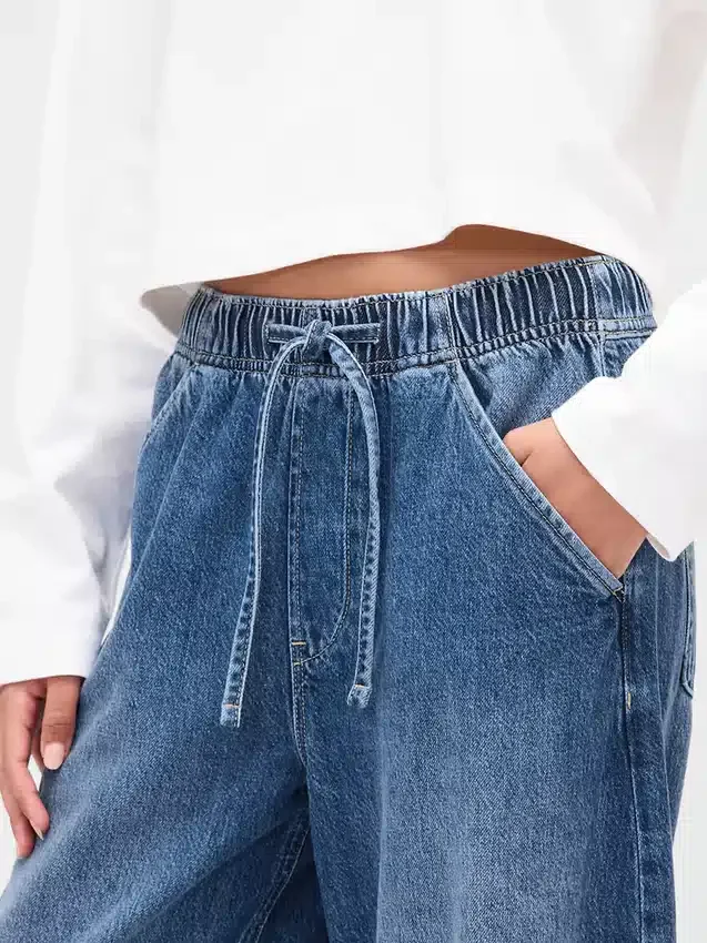 Orta Bel, Ultra Yumuşak, Rahat Horseshoe Jean'ler