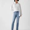 Orta Bel Vintage Slim Yırtmaçlı Jean'ler