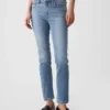 Orta Bel Vintage Slim Yırtmaçlı Jean'ler