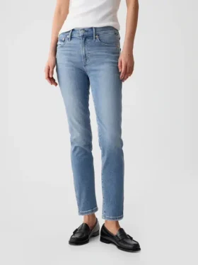 Orta Bel Vintage Slim Yırtmaçlı Jean’ler