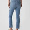 Orta Bel Vintage Slim Yırtmaçlı Jean'ler