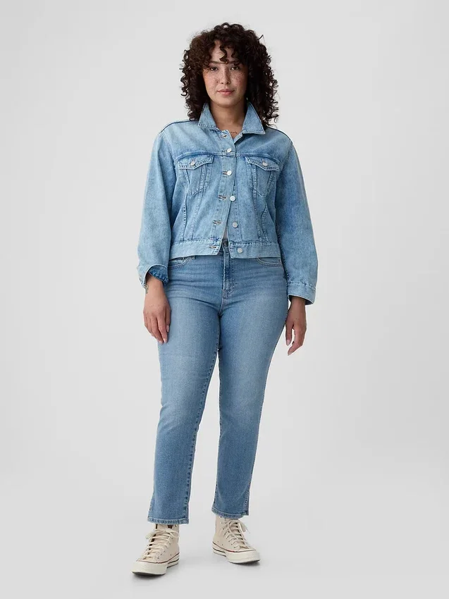 Orta Bel Vintage Slim Yırtmaçlı Jean'ler
