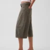 Orta Kemerli Culotte Barrel Pantolonlar