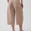 Orta Kemerli Culotte Barrel Pantolonlar