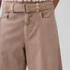 Orta Kemerli Culotte Barrel Pantolonlar