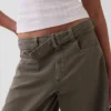 Orta Kemerli Culotte Barrel Pantolonlar