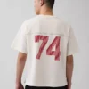 Ouigap Ağır Kumaşlı Kısa Logo Tişört