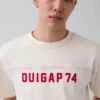 Ouigap Ağır Kumaşlı Kısa Logo Tişört