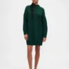 Oversize Balıkçı Yaka Mini Kazak Elbise