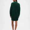 Oversize Balıkçı Yaka Mini Kazak Elbise