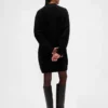 Oversize Balıkçı Yaka Mini Kazak Elbise