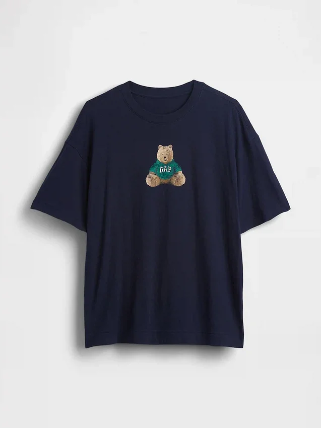 Oversized Brannan Bear Logolu Tişört
