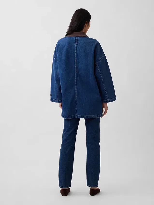 Oversized Denim Araba Ceketi