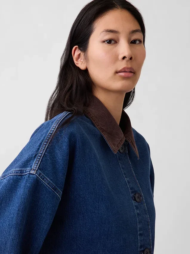Oversized Denim Araba Ceketi