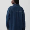Oversized Denim Gömlek Ceket