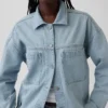 Oversized Denim Gömlek Ceket
