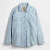 Oversized Denim Gömlek Ceket