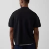 Oversized Çeyrek Fermuarlı Cepli Polo Tişört Kazak