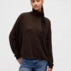Oversized Pointelle Balıkçı Yaka