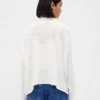 Oversized Pointelle Balıkçı Yaka