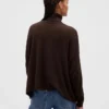Oversized Pointelle Balıkçı Yaka