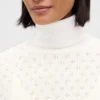 Oversized Pointelle Balıkçı Yaka