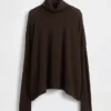 Oversized Pointelle Balıkçı Yaka