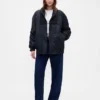 Oversized Örgü Süslemeli Bomber Ceket