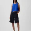 Pamuklu Gazlı Bez Racer Şekilli Tank Top