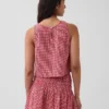 Pamuklu Gazlı Bez Racer Şekilli Tank Top