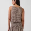 Pamuklu Gazlı Bez Racer Şekilli Tank Top
