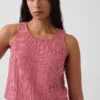 Pamuklu Gazlı Bez Racer Şekilli Tank Top