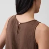 Pamuklu Gazlı Bez Racer Şekilli Tank Top