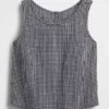 Pamuklu Gazlı Bez Racer Şekilli Tank Top