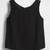 Pamuklu Gazlı Bez Racer Şekilli Tank Top