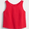 Pamuklu Gazlı Bez Racer Şekilli Tank Top