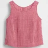 Pamuklu Gazlı Bez Racer Şekilli Tank Top