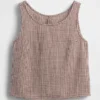 Pamuklu Gazlı Bez Racer Şekilli Tank Top
