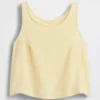 Pamuklu Gazlı Bez Racer Şekilli Tank Top