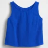 Pamuklu Gazlı Bez Racer Şekilli Tank Top