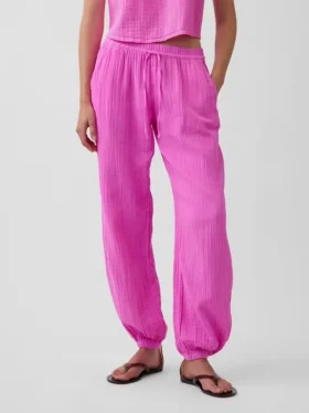 Pamuklu Gazlı Kolay Jogger Pantolon