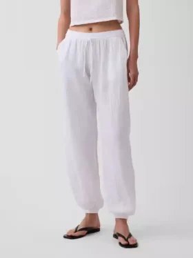 Pamuklu Gazlı Kolay Jogger Pantolon