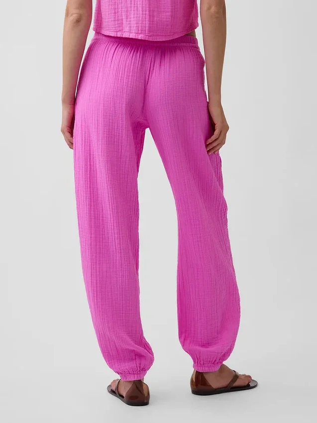Pamuklu Gazlı Kolay Jogger Pantolon